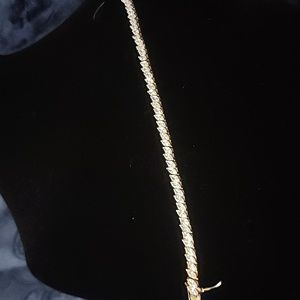 Sterling and cz bracelet